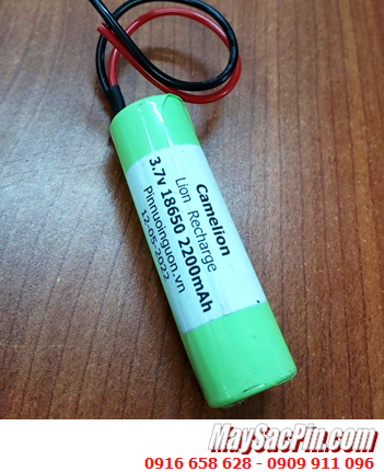 Camelion ICR18650-22F, Pin sạc 18650 Lithium 3.7v Camelion ICR18650-22F (2200mAh) _Loại có ZẮC CẮM